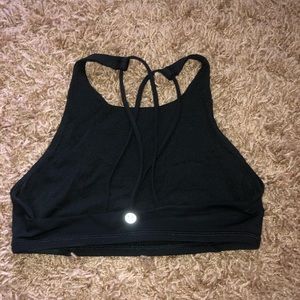 Black Lululemon Strappy Bra
